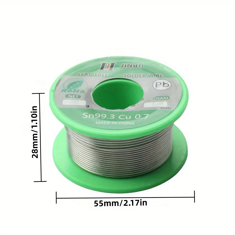Soldering wire 1PCS 50g Lead-free 0.5-1.0mm Unleaded Rosin Core for Electrical Solder RoHs