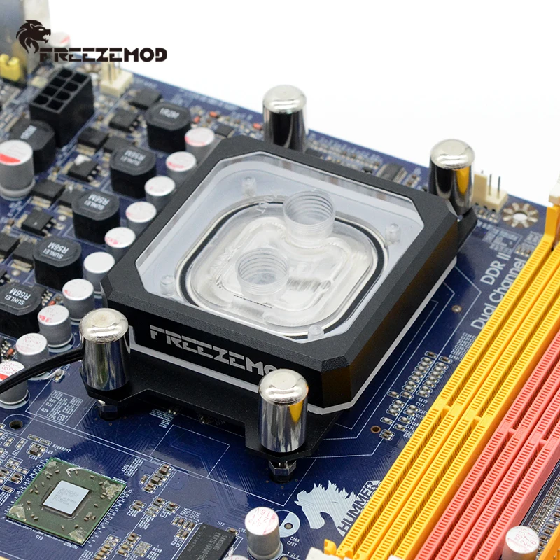 Zemod-pc Refrigeração a Água Bloco de Água Cpu para Amd Am2 Am3 Am4 Placa Base de Cobre 5v 3pin Aura Syncamd-pk5e - Imagem 2