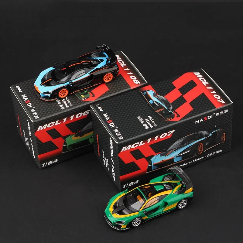 In Stock Masdi 1:64 Mclaren Senna Alloy Miniature Diecast Model