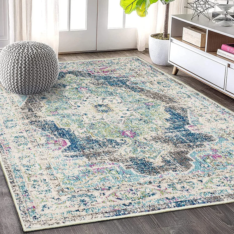 RetroPersianCarpetTurkishEthnicStyleLivingRoomRugsVintage