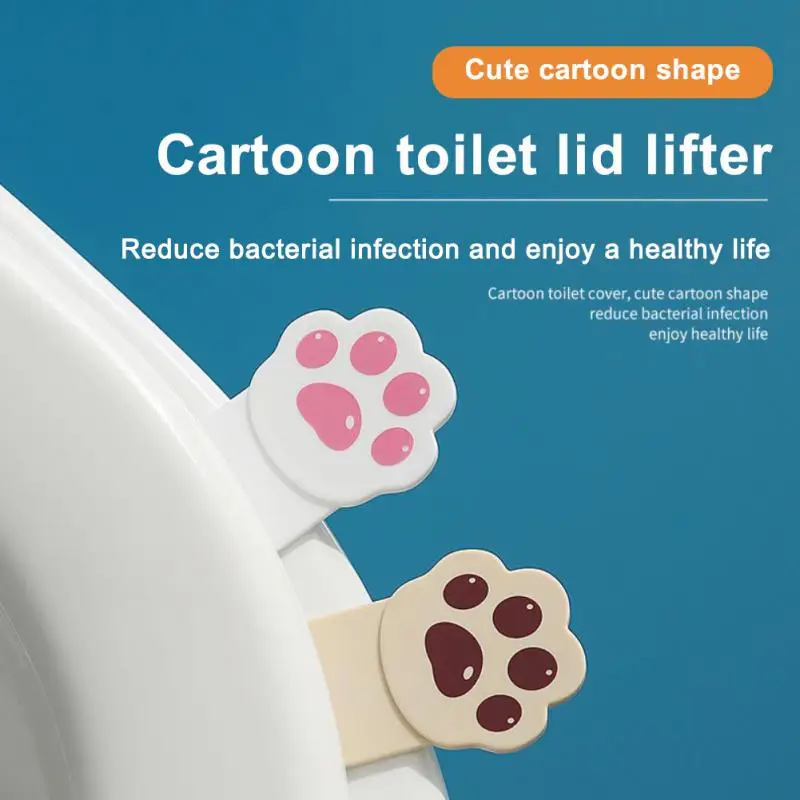 Cartoon Toilet Seat Handle Holder Sanitary Not Dirty Hand Toilet Lid Lifter Closestool Holder Lifter Bathroom Accessories