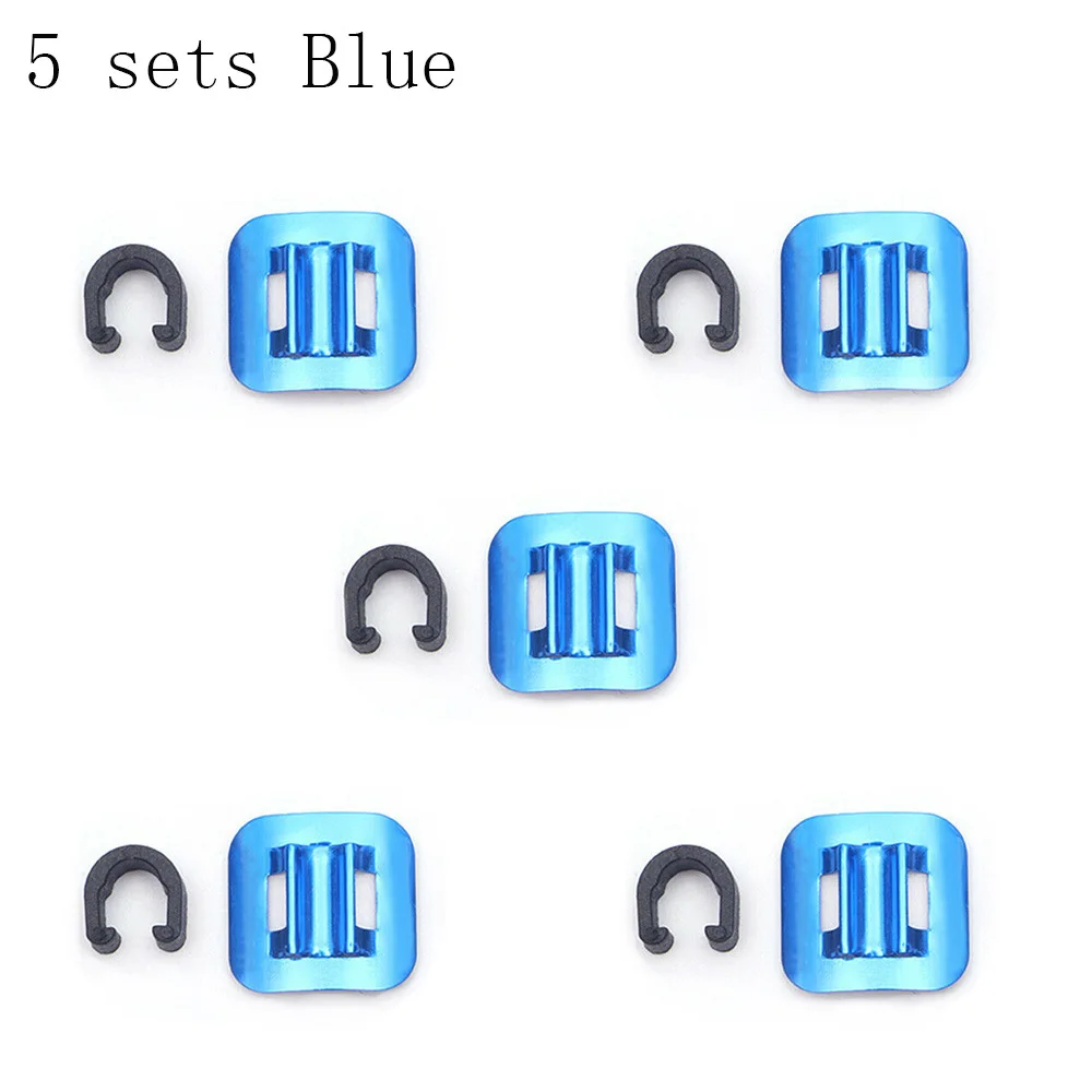 5/10Pcs Stick-on Kabel Guide Fahrrad Shift Bremse Gehäuse Linie Schläuche Schnalle Rohr Festen Clip Aluminium fahrrad Öl Rohr Klemme Adapter – Detail 12