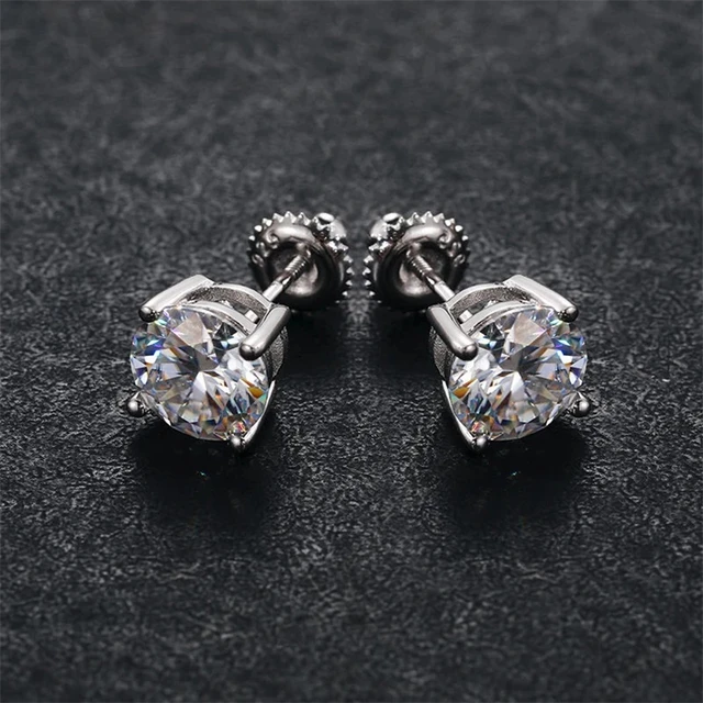 Boucles d'oreilles de luxe en pierre de cristal blanc pour femmes