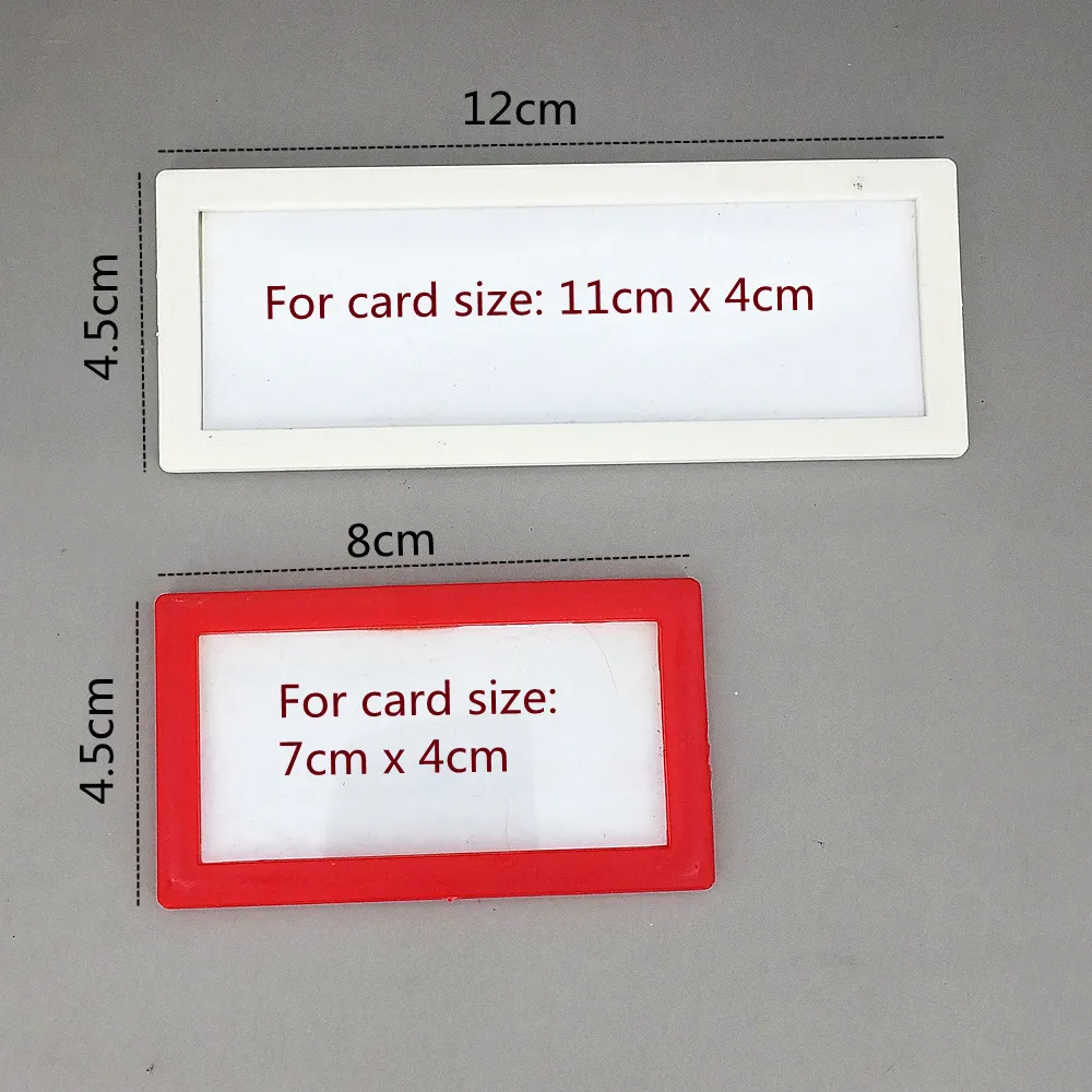 Plastic POP Paper Sign Frame Holder Card Label Display Show Case Magnetic Sticky Retail Store Shelf Promotion 1Pack