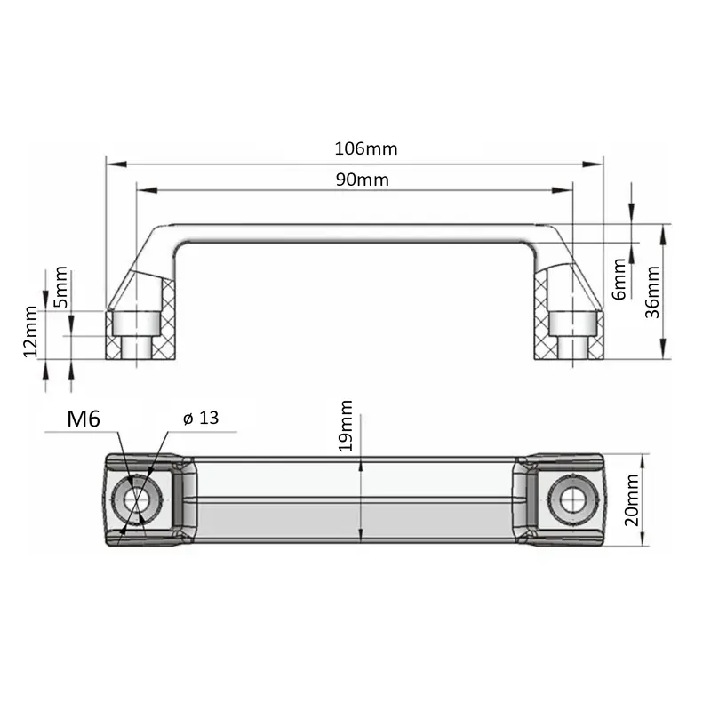 4pcs 2020 Series Extruded Pivot Hinges for 20 Series Aluminum Extrusion Profile with 90mm Aluminium Door Handles and Frame Hinge - Image 3