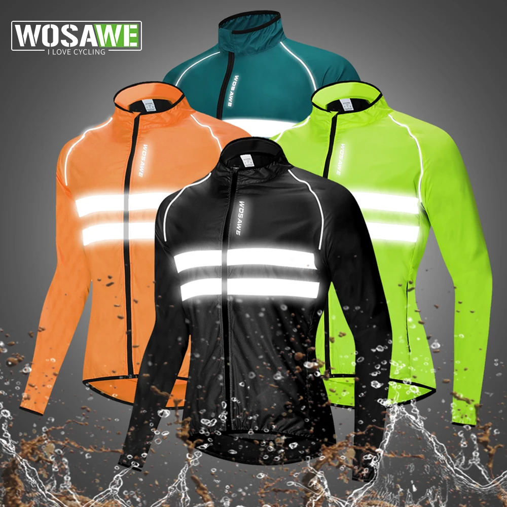 WOSAWE Herren Rad-West – Reflektierend, Weitsichtig, Winddicht – Fahrradjacke-Ersatz – Größe L