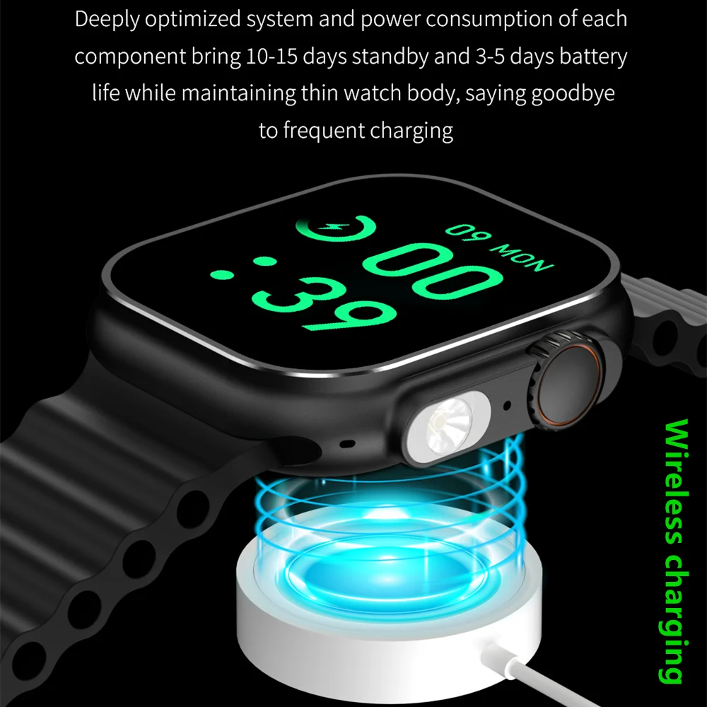 2023 TW28 Ʈ Ʈ ġ LED  2.1 & ũ  Smartwatch   ȭ ð  