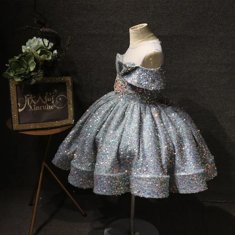 Formal Kids Sequined Dresses for Baby 