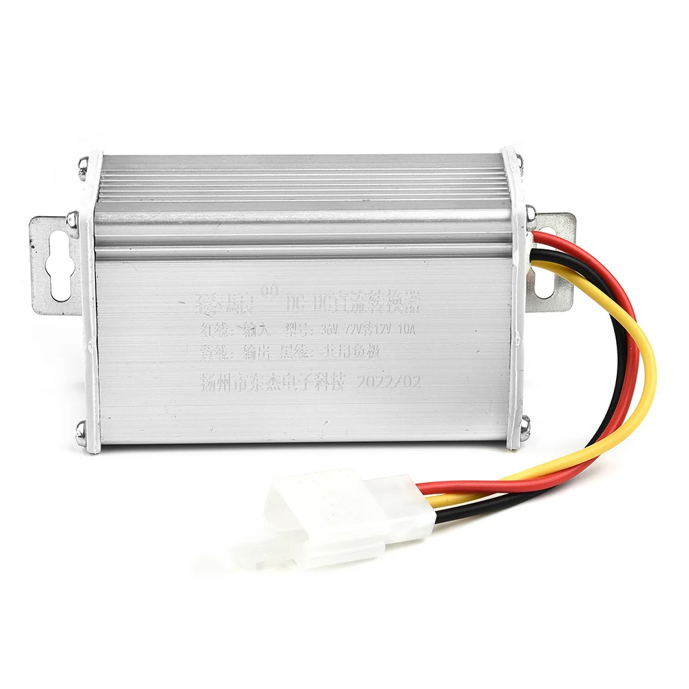 DC Converter Adapter Transformer DC 36V-72V To 12V 10A For Electric Bicycle Converter Down Transformer