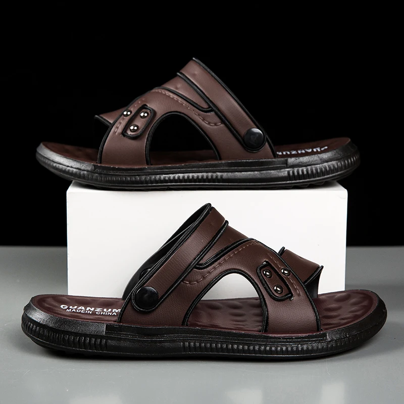 Men Summer Soft Slippers Comfortable Breathable Casual Beach Shoes