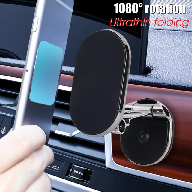 1080 drehbare Magnetische Auto Telefon Halter Magnet Smartphone  Unterstützung GPS Faltbare Telefon Halterung in Auto Für iPhone Samsung  Xiaomi - AliExpress