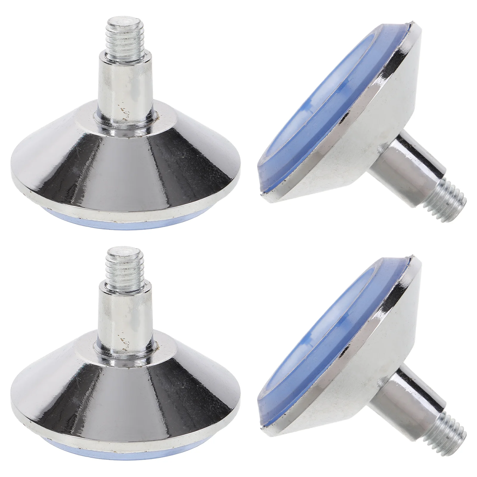 

4 Pcs Adjustable Furniture Legs Screw Feet Replacement Rubber for Sofa Chair Zinc Alloy