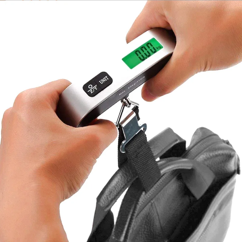 Portable T-type 50kg Luggage Scale, Green Light Hand Scale, Steel Hook  Hanging Scale, Small Package Scale - AliExpress