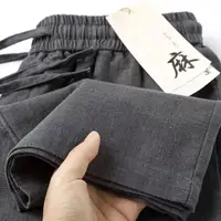 High-End Linen Cotton Men's Summer Thin Wear-Resistant Straight Leg Casual Pants Breathable Comfortable Loose Fit Trousers