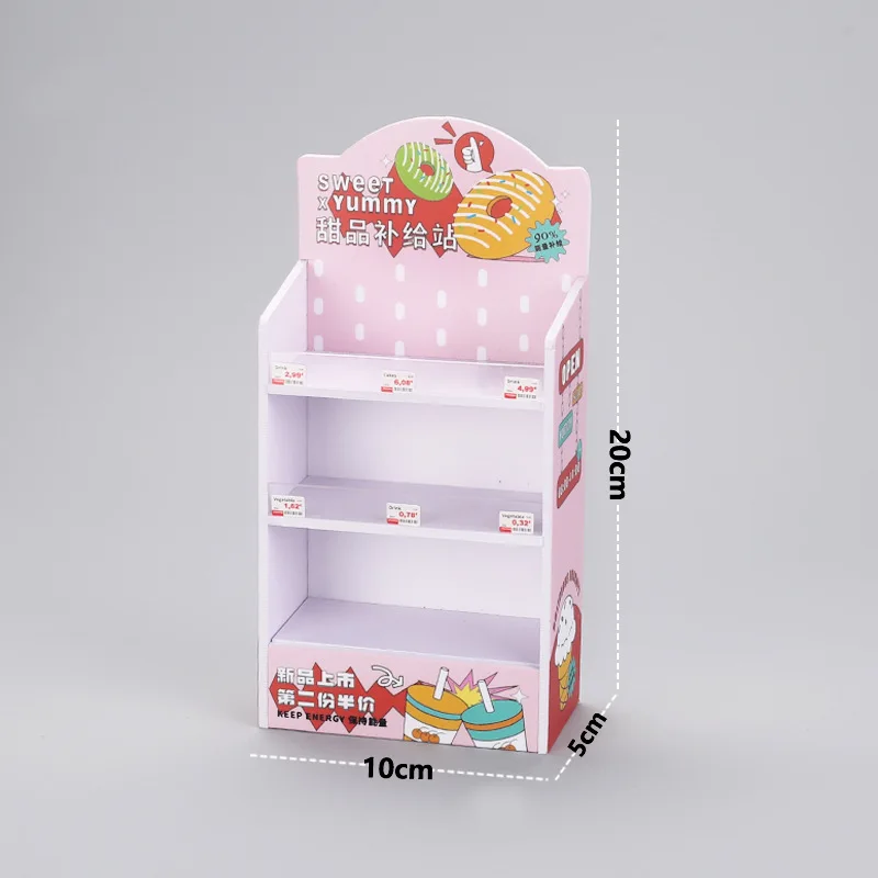 スーパーマーケットの店のミニチュアかわいい棚、シミュレーション