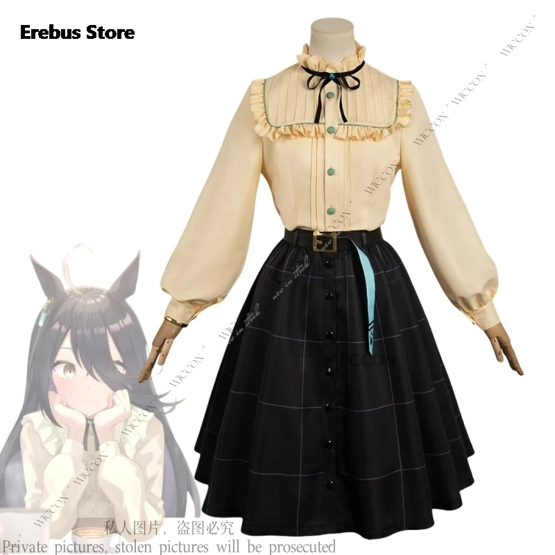 

Manhattan Cafe Pretty Anime Derby Fantasy Cosplay Costume Shirt Coat Skirt Outfits Halloween Carnival Party Suit Adult Women