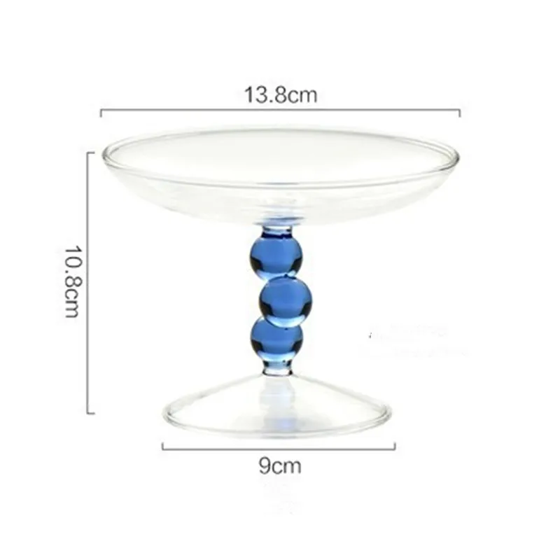Glass Cup Jelly Beans Twisty Goblet Drinking Glasses for Drinks Frosted Sweetmeats Cup of Ice Cream Cereal Fruit Bowl