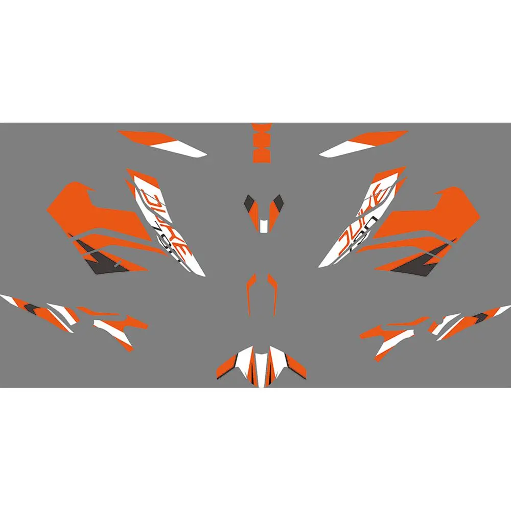 Full Graphics Decals Stickers Motorcycle Background Custom Number Name