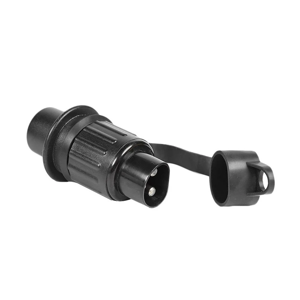 3 Pin 12V Cable Connector Waterproof Plastic and Metal Silicone Rubber Gasket Plug Replacement for Caravan Truck