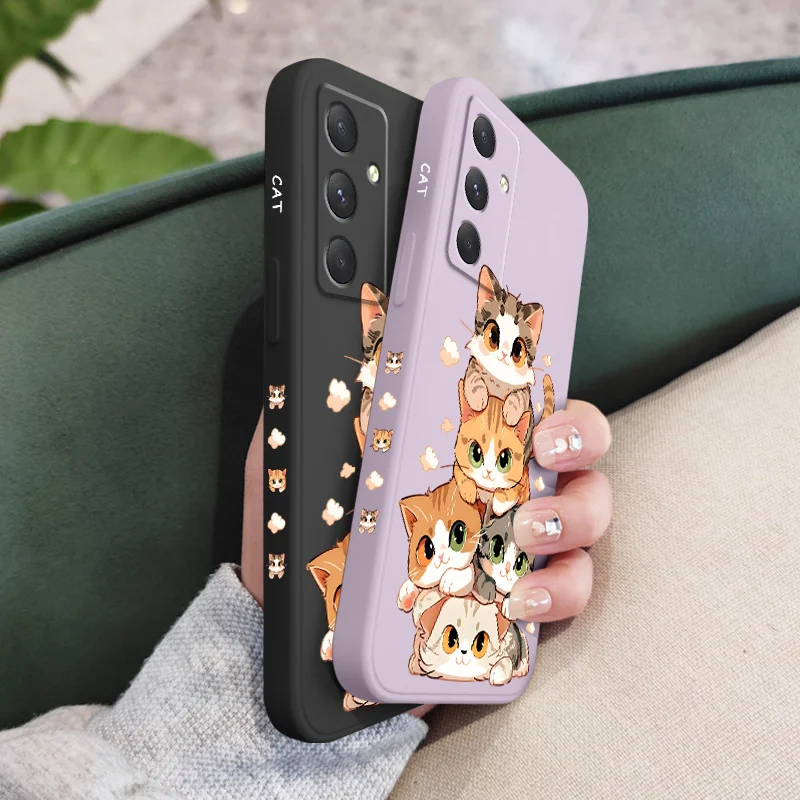 Adorable Soft Cat Design Phone Case