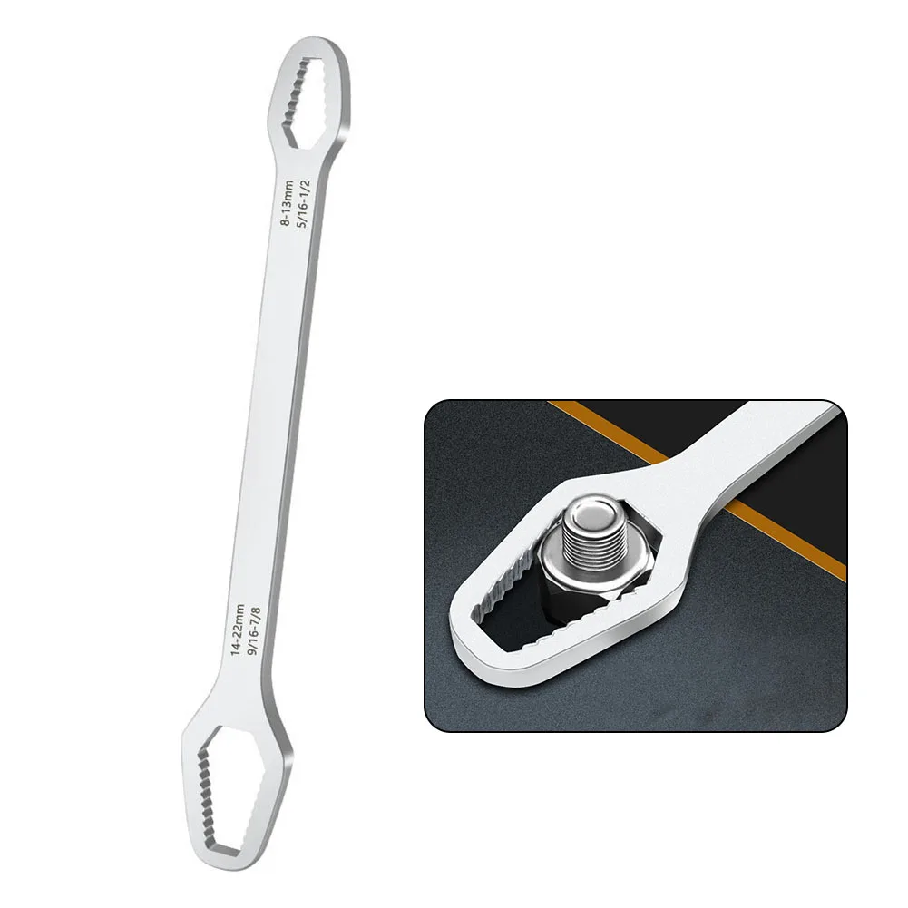 

Brand New Wrench Torx Wrench 0.31-0.87in 160mm*5mm 8-22mm Chrome Vanadium Convenient Efficient Steel Spanner 8-22mm