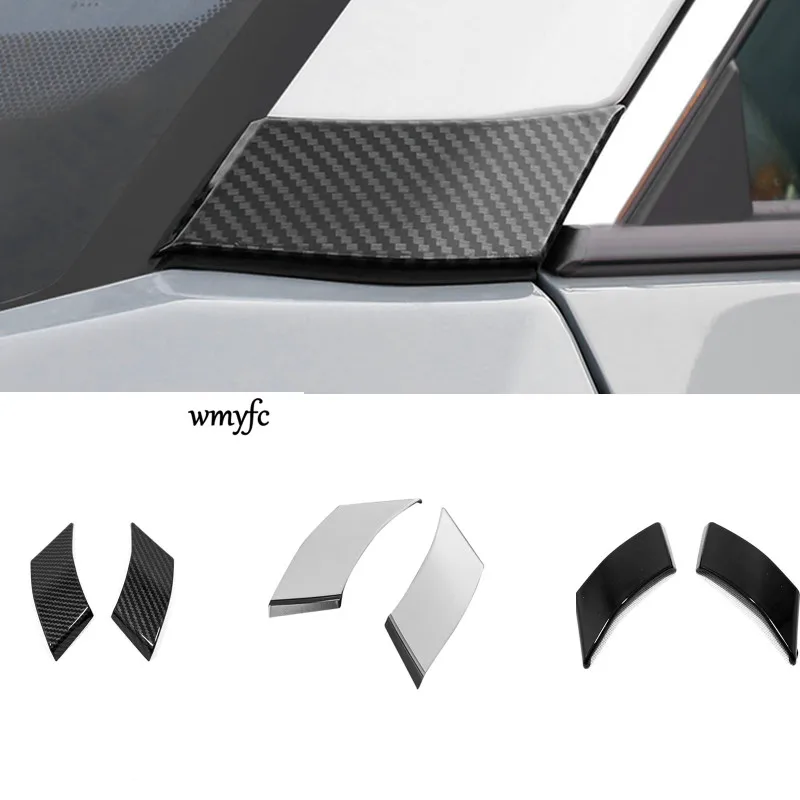 Car Outside Pillar A Colonna Cover Decorazione Trim Frame Sticker Accessori Esterni Per Toyota Rav4 Rav 4 Xa50 2019 -2023