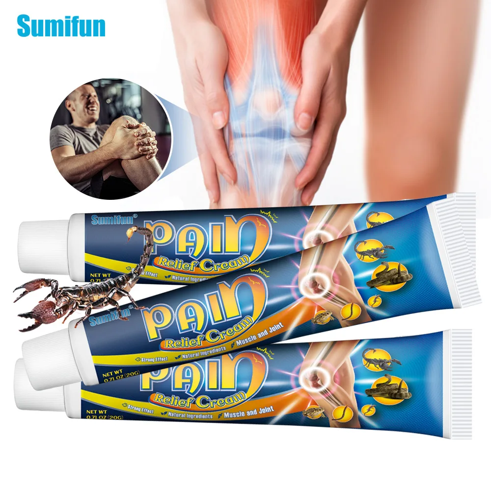 

3/5/7pcs Scorpion Venom Pain Relief Cream Arthritis Rheumatism Analgesic Ointment Joint Ache Plaster Promote Blood Circulation