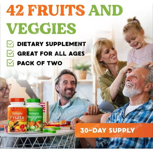 Fruit and Vegetable Capsules Packed with Over 40 Different Fruits Vegetables Made with Whole Food Superfoods High Beta Carotene - Image 6