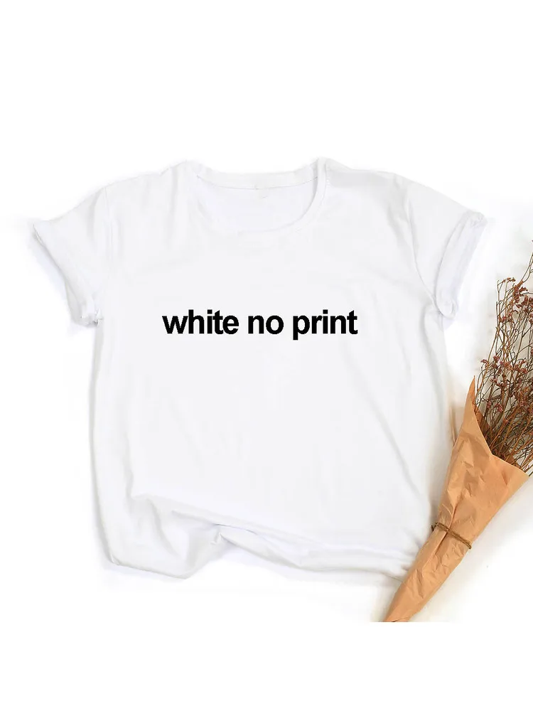 White No Printing
