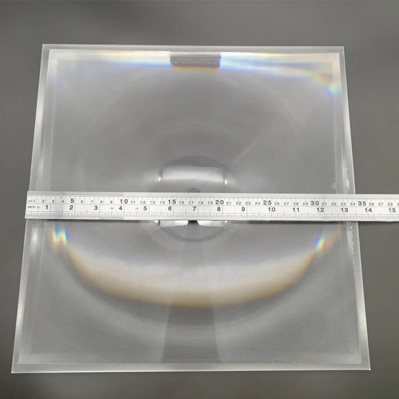 

345X345MM Focal Length 350MM Square PMMA Fresnel Lens Optical Concentric Threaded Solar Concentrator Magnifier