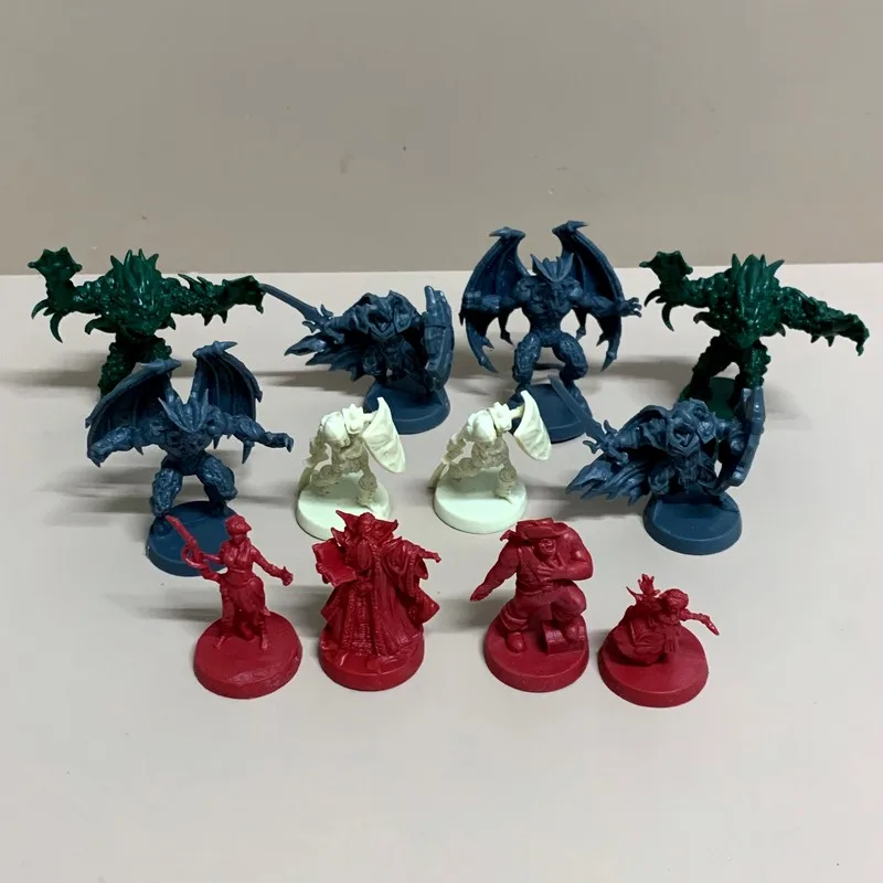 New Heroquest Mythic Tier Extra Abominations 미라 해골 기사 Warlock Mentor Bard Halfling Warlock Druid 보드 게임 미니