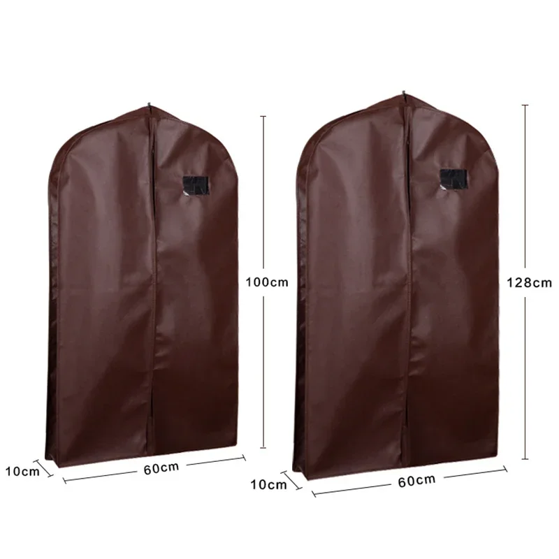 Clothes storage bag clothing dust cover garment covers widening non-woven fabric dust moisture proof for winter clothes fur coat