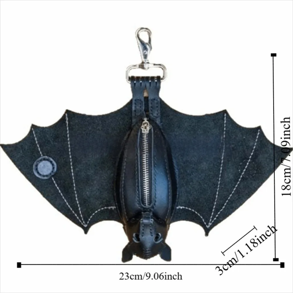 Creative Halloween Bat Keychain with Coin Purse and Pendant Ornaments