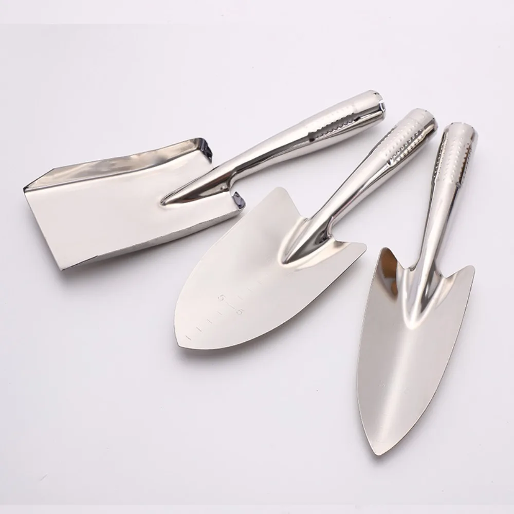Handheld Stainless Steel Garden Trowel Potting Soil Scoop Hand Shovel Tool Seedling Tube Transplanter Planting Seedlings Tool