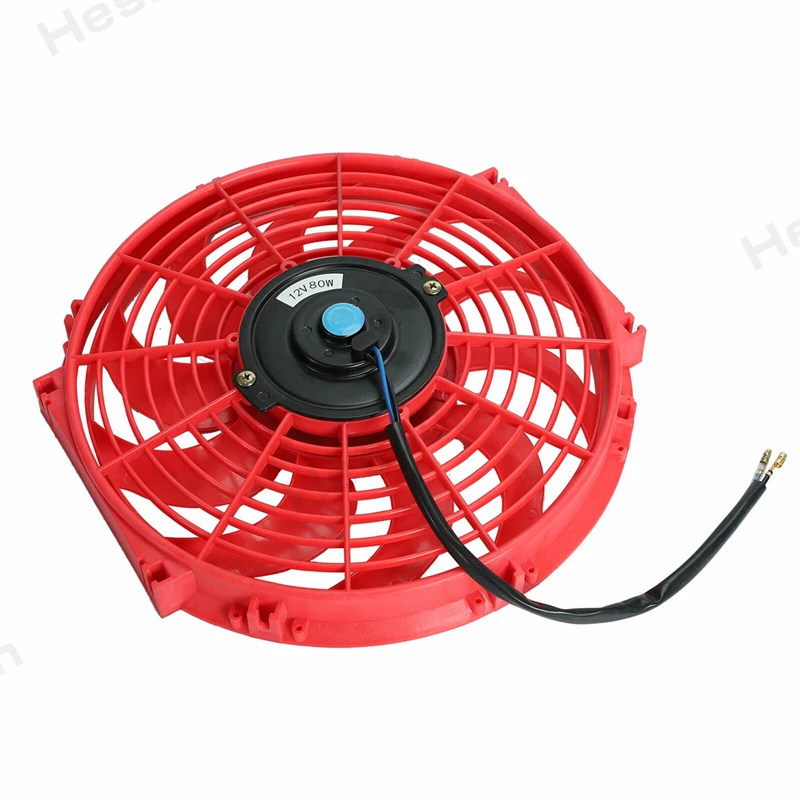 12V 80W 12" Inch Universal Slim Condenser Fan Push Pull Electric Radiator Cooling Fans 2000 RPM