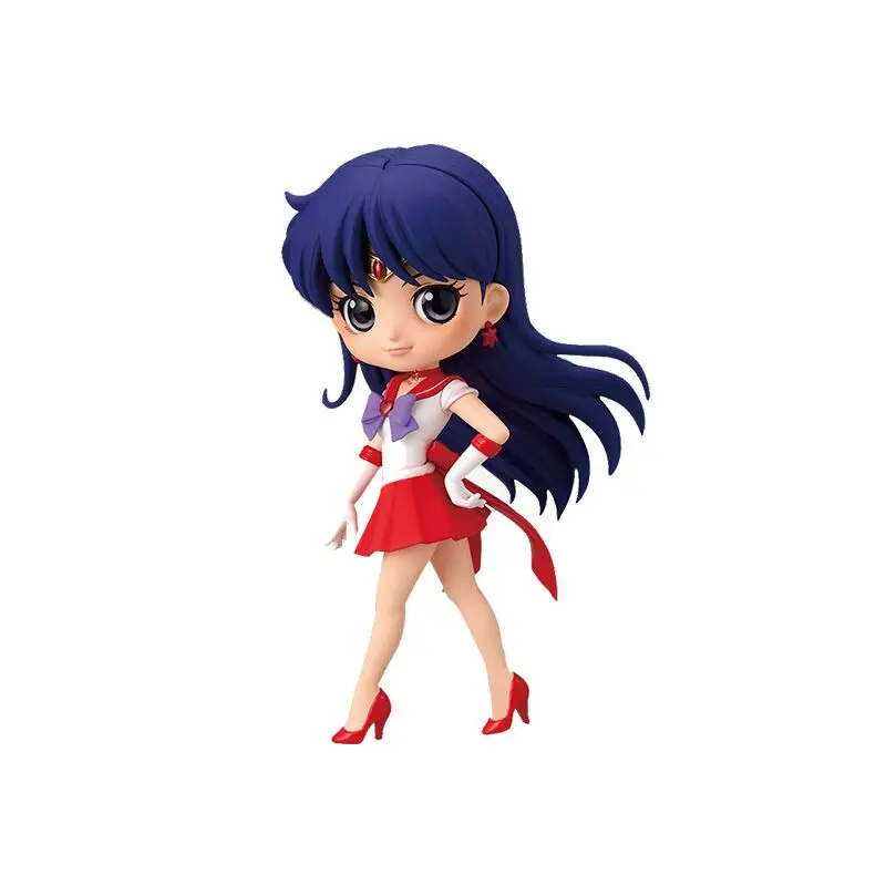 Bandai Genuine Sailor Moon Modelo Qposket Nuevos Juguetes Super Kaiou Michiru Moon Anime Figuras de Acción Modelo Ensamblaje Juguete Regalo para Niñas