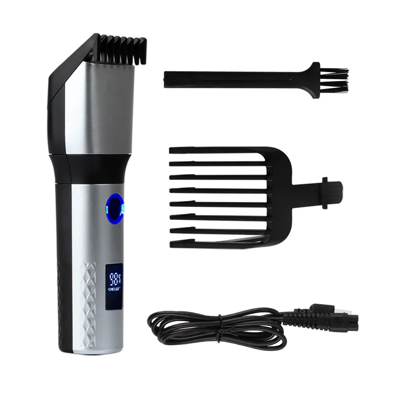 Máquina de Cortar Cabelo Elétrica Bateria Recarregável Men Shaver Cabeça Rinseable Profissional Aparador Barba Usb 23 Computers & Electronics