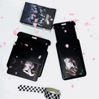 MINKYS Black Series Kpop Photo Card Holder Idol Photo Protective Display Photocards Protective Holder Kawaii Stationery 2