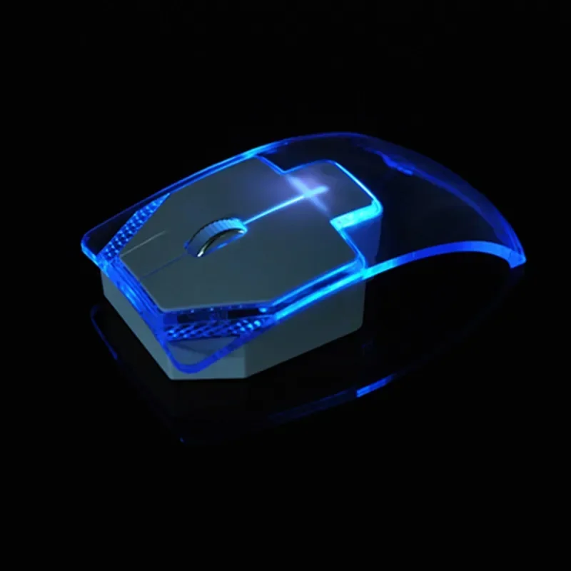 New wireless mouse colorful creative transparent luminous mute mouse girls office holiday gift fashion