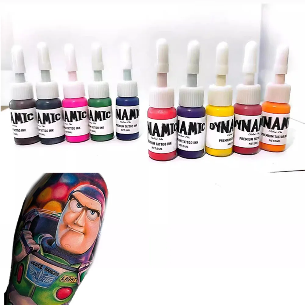 Tattoo Ink Set 10 Complete Colors Pigment Kit 1/6oz (5ml) Tattoo Supply for Kit Body Practice Pigment tattoo ink tattoo ink pigment tattoo ink kit