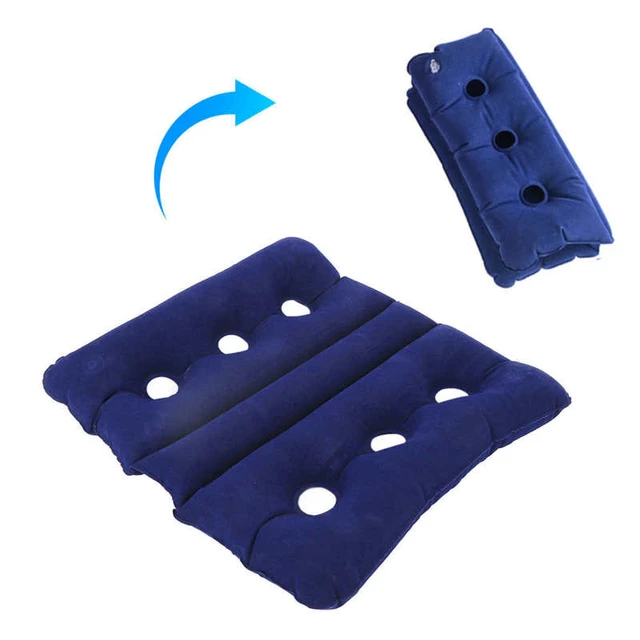 Inflatable Wheelchair Cushion Foldable Breathable Pressure Sore Cushion  with 6 Ventilation Holes for Office Chair Wheelchair Pad - AliExpress