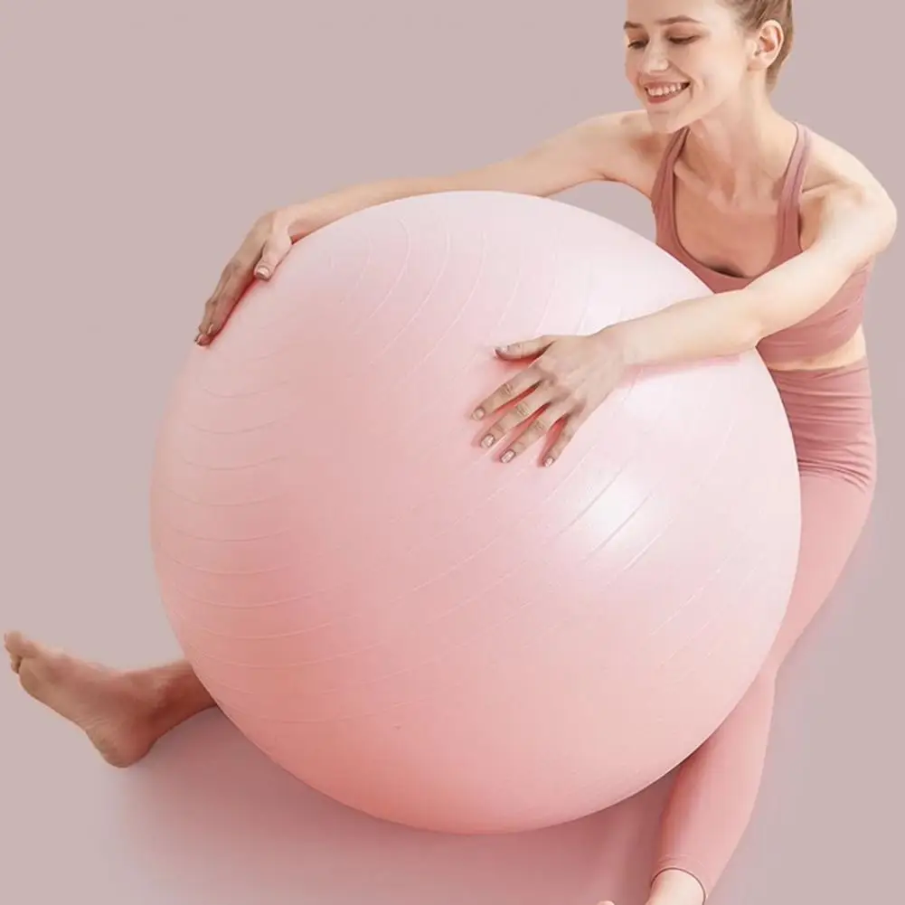 Yoga Stability Ball Fitness Balance Ball Anti-slip Yoga Set with Air Pump for Physical Therapy Fitness for Home Kids