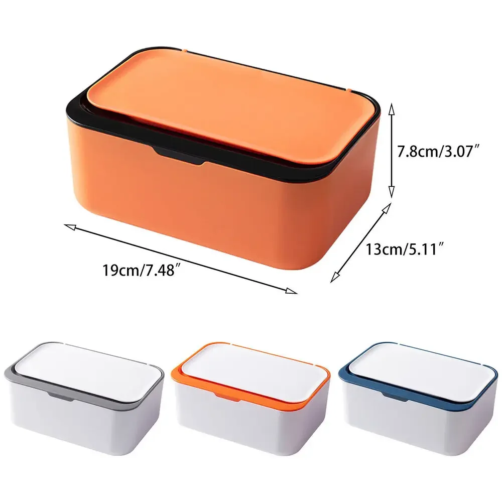 1Pcs Dustproof Wet Tissue Box with Lid Baby Nappy Wet Tissue Storage Holder Dispenser for Home Car Office Paper Organizer wet wipe case,baby wipe case,wet wipes case,tissue dispenser,tissue box,wet wipes box