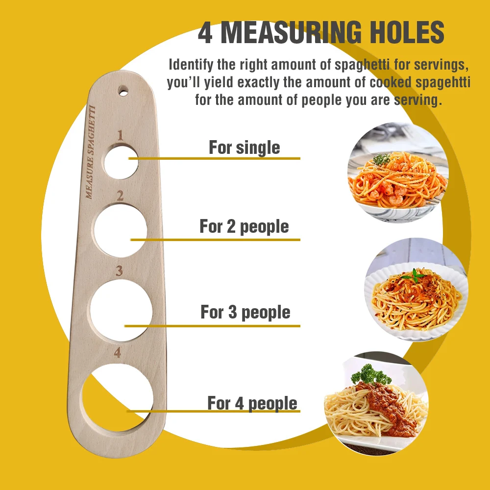 4 Holes Spaghetti Measurer Pasta Noodle Measure Cook Kitchen Ruler Free  Measuring Kitchen Tools Gadgets - AliExpress