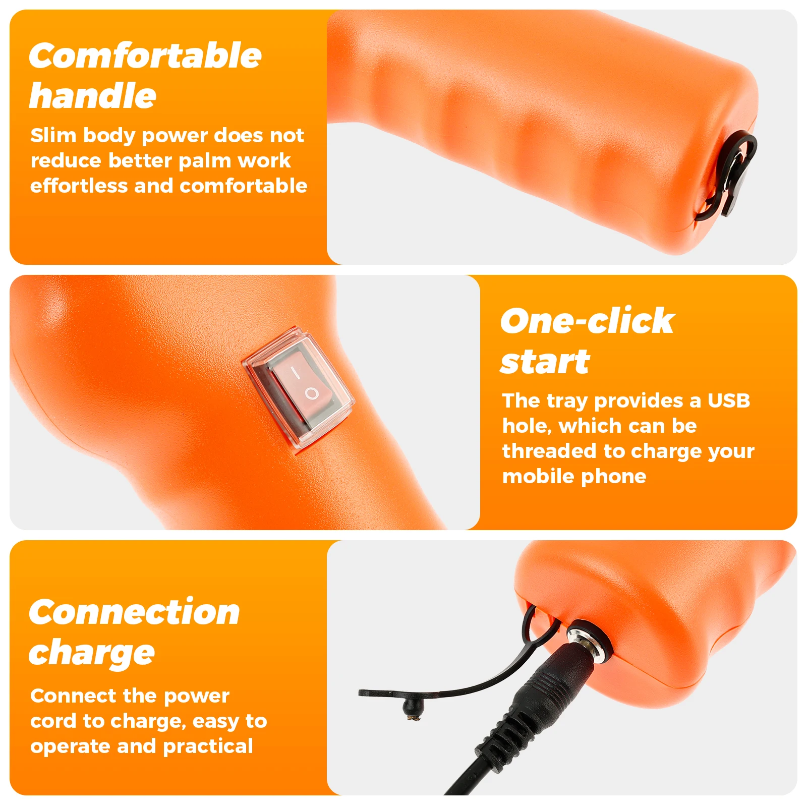 Electric Poultry Plucker Handheld Electric Hair Removal Tool With Tapered Head Waterproof Feather Plucking Machine for Chicken