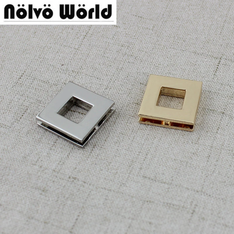 Arandelas de fundición a presión para bolsos, cinturones de metal, accesorios, ojales cuadrados con tornillos, 5 colores, 10mm, 50 y accesorios para bolsos| - AliExpress