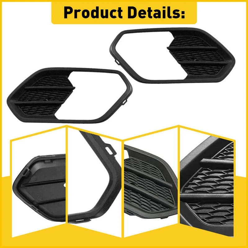 1 Pair Front Bumper Fog Light Frame Grille Cover F01039178 For Ford Escape Kuga-Replacement