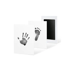 Pet Paw Print Keepsake Kit - No - Touch Ink Pad for Newborn Souvenirs and Gifts (Black)