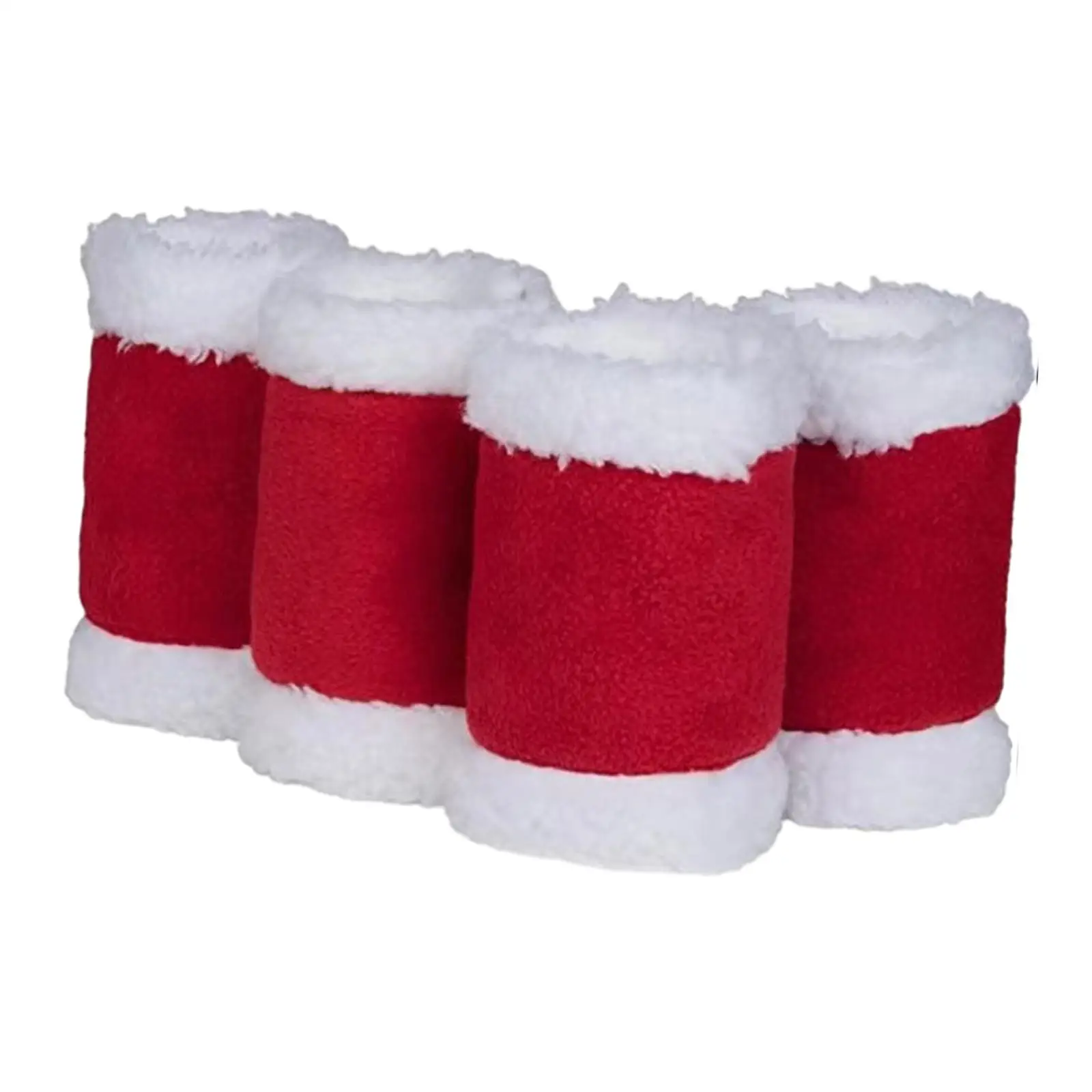 

4x Horse Leg Wraps Protective Gear Leg Guard for Jumping Christmas Riding