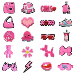 Vibrant Pink Shoe Charm for Accessories and Gifts (01)